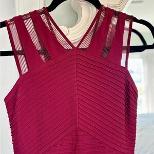 Tadashi Shoji Petite Bandage Dress in Berry